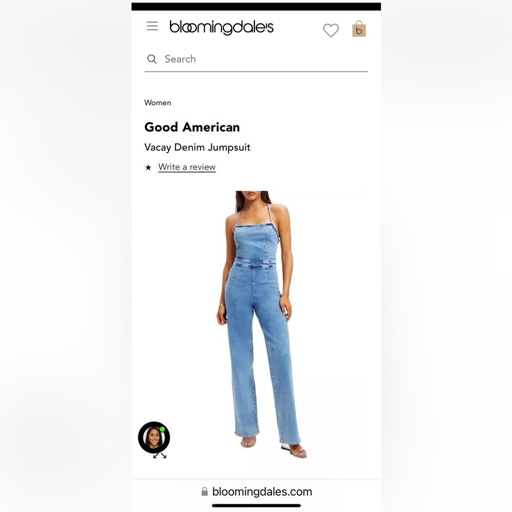 Good American Vacay Jumpsuit New with Tags ! Size 1